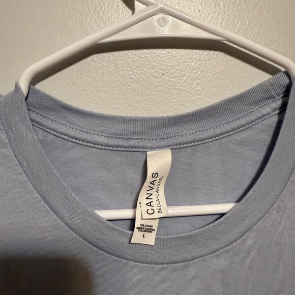 Team Bride T-Shirt Belle Beauty and Beast Large Blue Cotton Short Sleeve - Picture 5 of 7